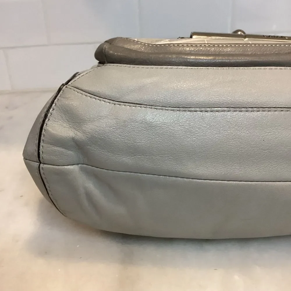 Coach Purse Handbag Leather Kristin Spectator Elevated Alligator Satchel Tote